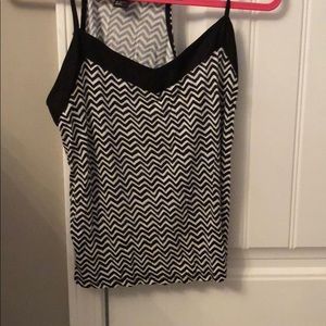 Black and white chevron tank!